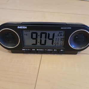 RAIDEN デジタル目覚まし時計 NR531K 黒