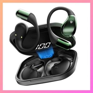 オープンイヤー イヤホン Bluetooth6.0 ワイヤレスイヤホン 14.2mmドライバー