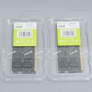 Hanye DDR4-3200 SO-DIMM 16GB×2枚 計32GB ノートPC用 Samsungチップ