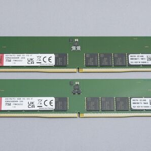 Kingston DDR5-5600 ECC Unbuffered 32GB×2枚 計64GB