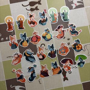 キツネ ステッカー 44枚