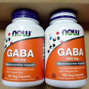 NOW GABA 500mg 100粒 1個■おまけで半分くらい残っている物も付けます