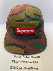 【新品】 Supreme　シュプリーム　Camp Cap 5 panel hat rare new 迷彩　キャンプ　キャップ　５パネル　帽子　希少