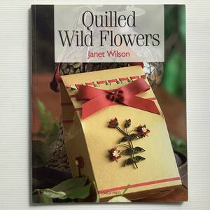 手芸本■ARTBOOK_OUTLET■74-167★送料無料 美品 クイリングで作る野花 ペーパークラフト Quilled Wild Flowers Janet Wilson 絶版