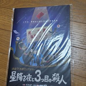 すゞひ企画 星降る夜と三つ目の殺人 演劇×体験型ミステリー scrap マダミス パンフレット