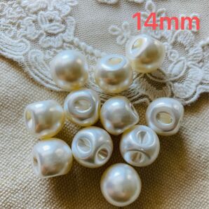 S7 ◆手芸用 ◆ボタン(パール調)14mm 10個
