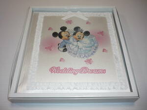 【送料無料】アルバム ディズニー Wedding Dreams ／結婚／ アルバム（ミッキー、ミニー） Disney 未使用 / 写真 フォトアルバム