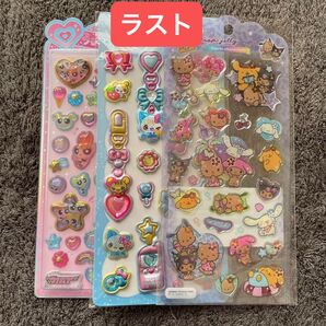 正規品 うるちゅるポップシール パウパフガールズ サンリオ 日焼け 平成 ドロップジュエリーシール まじかる みゅーちゃん