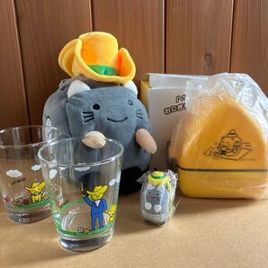 イエローハット グッズ 【非売品】ハットにゃんマルチスタンド おにぎりランチbox グラス