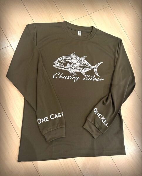 【ロングTシャツ】【オニヒラアジ】ドライロンT 釣り