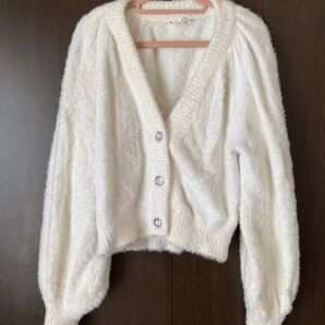 for love & lemons ホワイトカーディガン XS