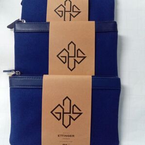 ANA ETTINGER エッティンガー全日空 アメニティポーチ ネイビー 3個セット