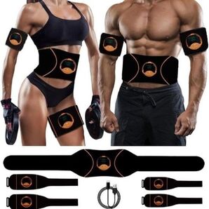 EMS 腹筋 ジェルシート不要, 筋トレ 腹筋マシン 腹筋パッド USB充電式