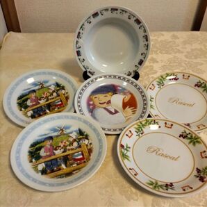【非売品】スヌーピーのお皿1枚 世界名作劇場シリーズお皿5枚