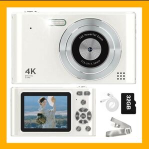 デジタルカメラ デジカメ 4800万画素 トイカメラ キッズカメラ 1080P動画撮影 16倍ズーム 軽量 撮影初心者向け