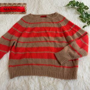 MAX&Co. マックスアンドコー ボーダーニット セーター モヘア混