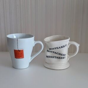 『TEA break 』&『MISTEAKS!!』ユニークなマグカップ