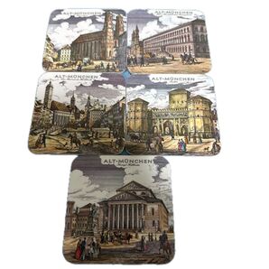 ALT-MNCHEN ミュンヘン 風景 コースター 5枚セット