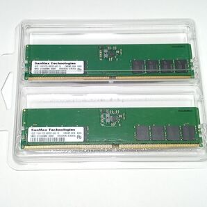 SanMax DDR5-4800 PC5-38400 16GB x 2本セット 合計32GB DDR5メモリ 動作OK 送料無料