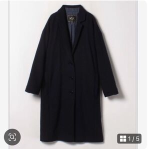To b by アニエスベー ネイビー ロングコート