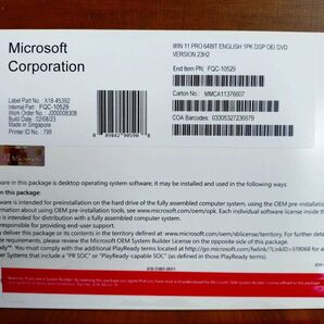 Windows 11 Pro 64bit DSP版 DVD プロダクトキー Microsoft 正規認証保証