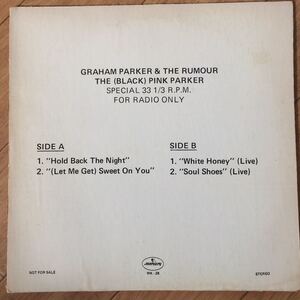 12’ Graham Parker & The Rumour-The Black Pink Parker