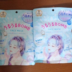 クリアターン うるうるBOMB フェイスマスク 7枚入×2 未開封