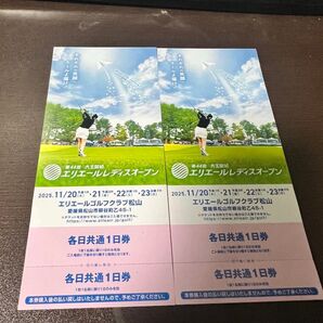 エリエールレディスオープン 2025 観戦チケット 2枚