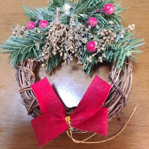 クリスマスの飾り付け◆ミニリース◆壁飾り
