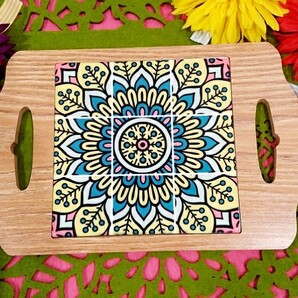 売り尽くし!☆新品☆ 絵柄 が おしゃれな 小さな トレー