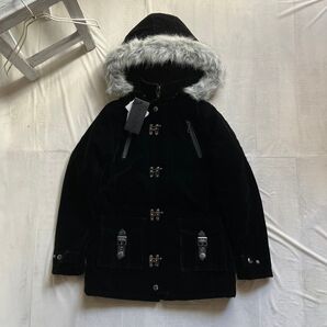 in the attic /ファイヤーマン ファーコート 黒 ベロア M タグ付