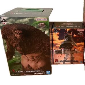 一番くじ 進撃の巨人 ~獣の巨人は俺が仕留める~ A賞 獣の巨人 B賞 リヴァイ