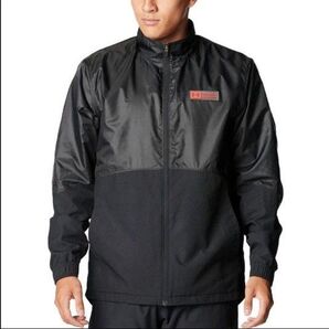 2025秋冬モデル■UAトリコットラインドウーブンジャケット■6007739■LGサイズ■黒■アンダーアーマー