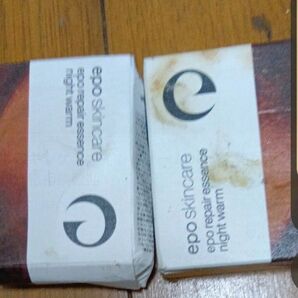 エポスキンケアナイトウォーム4個。専用。箱は傷んでますが、中身に問題なし。半年前に購入。流通価格3150円。