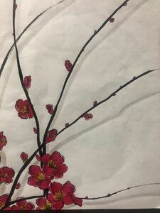 Art hand Auction 花シリーズ8 梅, 絵画, 日本画, その他