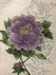 Art hand Auction 花卉系列12 牡丹, 绘画, 日本画, 其他的