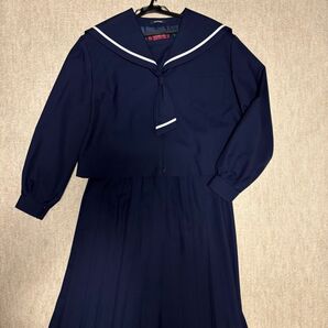 学生服 セーラー服 上下セット 制服 冬用 中学 セーラー サイズ大きめ