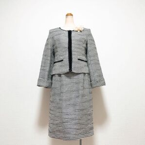 セレモニースーツ ツイード ノーカラージャケット ワンピース フォーマル 七五三 入学式 入園式 卒業式 卒園式