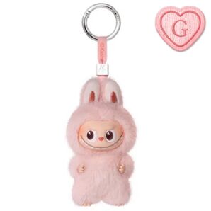 ①【G】THE MONSTERS PIN FOR LOVEシリーズ ラブブ イニシャル 前半 ぬいぐるみ ペンダント キーホルダー