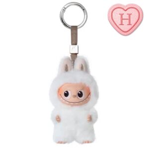 ①【H】THE MONSTERS PIN FOR LOVEシリーズ ラブブ イニシャル 前半 ぬいぐるみ ペンダント キーホルダー