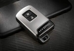 TOYOTA SMART trancemitter ELECTRICAL KEY COVER キーレス リモコン スマートキー トランスミッター カバー (HYBRIDロゴ-TD4-BLK) 純正