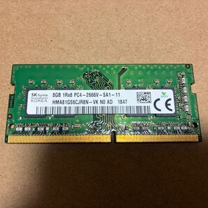 ノートPCメモリ DDR4 2666 8GB SKhynix