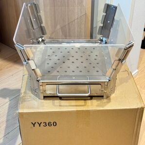 引き出し付きステンレス焚き火台(折りたたみ式・収納バッグ付き)