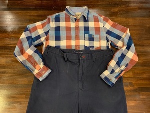 メンズ パンツ ワイド ♪ TOMMY HILFIGER トミーヒルフィガ― チノ ネイビー カジュアル 大きいサイズ FC180LP/ W38 レターパック発送可