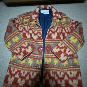 ヴィンテージ ネイティブ柄 ウールジャケット コート マルチカラー