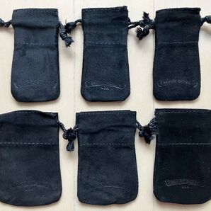 非売品◎ CHROME HEARTS クロムハーツ 革袋 レザー ポーチ 6個セット