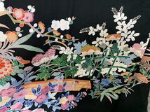 【700円♪】（一切保証なし）ハギレ程度♪KIMONO TOMESODE FURISODE USED 留袖 着物リメイク 正絹 ジャンク条件下 #002_画像7