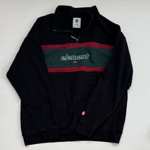 used ELEMENT エレメント スウェット ハーフジップ トレーナー L