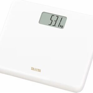 タニタ(Tanita) 体重計 小型 ホワイト HD-660 WH 乗るだけで電源オン 約B5サイズ