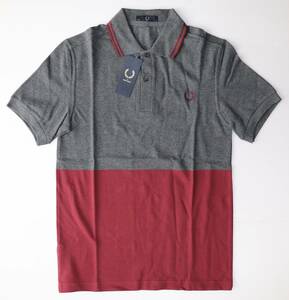  новый товар подлинный товар FRED PERRY Fred Perry LAUREL WREATH COLLECTION рубашка-поло 38 M4108 1219 nb